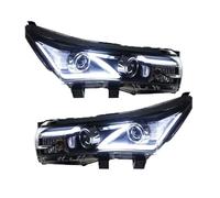 Faro Principal para Toyota para Corolla 2014-2016 Faros Delanteros Altis DRL Señal De Giro Luz Carretera Lente Proyector Ojo Ángel 2 Uds Linterna LED para Cabeza Conjunto Faros Celanteros Coche