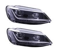 Faro Principal Para VW Para Jetta MK6 Para Sagitar Faro 2012 2013 2014 2015-2018 Lámpara De Cabeza Drl Lente De Proyector Accesorios De Coche 2 Uds Luces De Coche Conjunto Faros Celanteros Coche(Xenon
