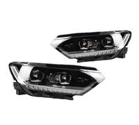 Faro Principal para VW para Passat B8 2016-2019 Luces De Coche Lente De Proyector De Faro LED para Faros Magotan DRL Lámpara De Cabeza Accesorios De Ojo Ángel Conjunto Faros Celanteros Coche