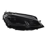 FARO PRINCIPAL Repuestos Para VW Para Golf 7 MK7 Para GTI Faros Delanteros LED DRL De Doble Proyector (2013-2017) Piloto Delantero(BLACK,LHD)