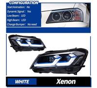 Faro Principal Un Par Faros Delanteros LED para X3 F25 2010 2011 2012 2013 Faros Delanteros Luces Proyector Señal DRL Accesorios para Automóviles Piloto Delantero(RHD,Xenon A)