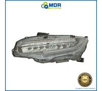 Faro Proyector Delantero Izquierdo Led Parabola Negra - SX - Honda Civic 2017