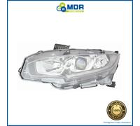 Faro Proyector Delantero Izquierdo Led Parabola Negra - SX - Honda Civic 2017