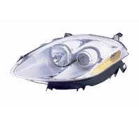 FARO PROYECTOR FIAT BRAVO DEL 2007 AL 2010 IZQUIERDO PARABOLA CROMADA NARANJA