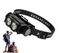 Faro - Proyector LED recargable, proyector LED súper brillante | Linterna cabeza para correr nocturna, camping, senderismo, luz de frente del haz ajustable para los