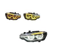 Faro Proyector/Proyector De Faro Para BMW Serie 3 F30 F31 F35 2013-2018 Amarillo Blanco Ámbar DRL Luz De Señal Giro Antiniebla Faro LED Coche(Xenon)