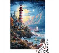Faro Puzzle 1000 Piezas Adultos - Rompecabezas Adultos - Puzzle Adultos para Ejercitar La Lógica Y La Coordinación Sensorial - Juegos EduGatosivos 1000pcs (75x50cm)