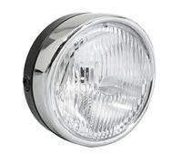 Faro redondo Guia para ciclomotor Peugeot 103 Ã140mm, negro + tapa cromada