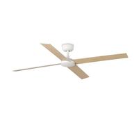 Faro Rudder Ventilador de techo grande de 4 aspas blanco mate