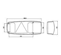 Faro trasero HELLA 2VA 007 502-021