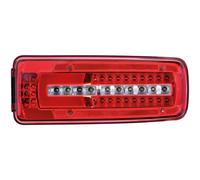 HELLA 2VP 012 381-221 Piloto posterior,Truck Full LED,LED,24V,montaje exterior,atornillado,Color de tulipa: transparente,rojo,Color LED: blanco,rojo,amarillo,Cable: 500mm,Conector:HDSCS,Conector:AMP
