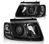 Faros Angel Eyes Para VW Passat 3B 1996-2000 Negro Delanteros Izq/Der