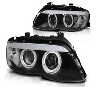 Faro Xenón Tipo Angel Eyes Combinación Para BMW X5 E53 Facelift 03-06 Negro