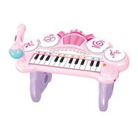 Faroby DJ Table Baby, Juguetes Musicales para bebés, Piano electrónico para niños pequeños con micrófono Giratorio y Altavoces duales para niños y niñas, Estilo 1, Mesa de DJ para pequeños
