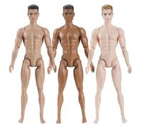 Faroby Figura de acción de Escala 1/6 de 3 Piezas, Cuerpo de Figura de acción musculosa Masculina articulada múltiple con Cabeza para exhibición y colección