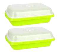 Faroby Kit de Cultivo de Microgreens, 2 bandejas de brotes de Semillas de 13x10 Pulgadas con Tapas, Kit de brotes de plástico para Frijol Mungo, Hierba de Trigo