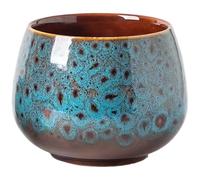 Faroby Maceta Lotus Bowl de 4, 2 x 4 Pulgadas, Redonda, de cerámica, Decorativa, Vintage, Antideslizante, para suculentas, Estilo 1