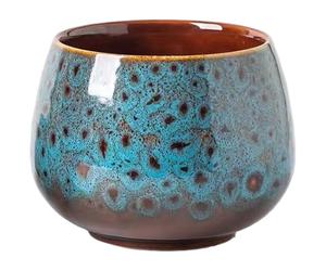 Faroby Maceta Lotus Bowl de 4, 2 x 4 Pulgadas, Redonda, de cerámica, Decorativa, Vintage, Antideslizante, para suculentas, Estilo 1