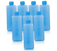 Faroby Paquete de Hielo para refrigerador, Paquete de 8 Bolsas de Hielo Reutilizables para refrigeradores, loncheras y refrigeradores de pantano, retención de frío Duradera, Azul, para refrigerador