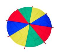 Faroby Paracaídas Rainbow Play, Juguete de paracaídas Rainbow Play para niños Adultos con 8 Asas para Exteriores, 2 m/6, 5 pies