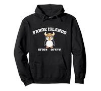 Faroe Islands Viking Puffin Vintage Souvenir Sudadera con Capucha