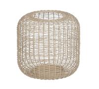 Farol 19,5 x 19,5 x 18,5 cm Portavelas Crema Hierro