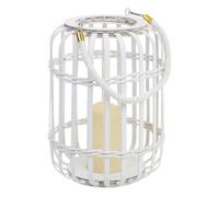 Farol de bambú con vela a pilas