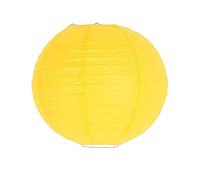 Farol de papel redondo multicolor de 8/12/16 pulgadas para bodas, fiestas, decoración del hogar, bola de lámpara de papel (amarillo-40 cm)