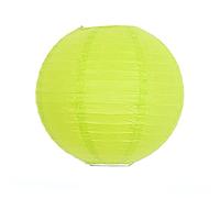 Farol de papel redondo multicolor de 8/12/16 pulgadas para bodas, fiestas, decoración del hogar, bola de lámpara de papel (verde-40 cm)