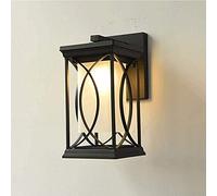 Farol de Pared clásico Tradicional, lámpara de Pared de Aluminio Resistente al Agua IP44, Foco de Pared Industrial Antiguo, Aplique de Pared de Vidrio para Exterior, Casquillo E27,