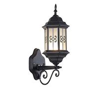 Farol de pared exterior impermeable IP54, aplique de iluminación paisajística para patio de villa europea, lámpara decorativa sencilla de aluminio para balcón, E27 para garaje, luminaria de entrada (