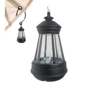 Farol de porche de energía solar | Ambientales decorativos impermeables de pequeño tamaño, linterna de camping solar | para patio, patio, balcón, camino, jardín, villa