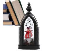 Farol LED de Halloween - Lámpara de mesa | Decoración aterradora y aterradora, pieza de terror con efecto de llama realista para adultos, mujeres, hombres, fiestas, festivales, eventos