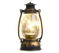 Farol LED vintage de Halloween: faroles de exterior a pilas, farol colgante impermeable con llama , vela sin llama a pilas, decoración para fiestas de Halloween.