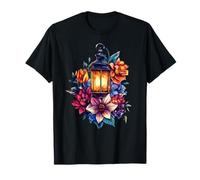 Farol Luminoso Colorido Ramo Floral Camiseta