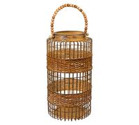 FAROL METAL CALADO ANTIQUE