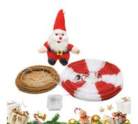 Farol Navideño de Globo Aerostático Farol de Papá Noel que Funciona a Pilas