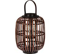 Farol portavelas Home & Styling cañas de sauce