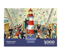 Farol Puzzle De Madera Impermeable DIY Puzzles De 1000 Piezas Regalos para Adultos Desafiante Y Estimulante Rompecabezas Decoración del Hogar
