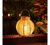Farol solar para exteriores, cuerda de cáñamo, colgante, luces solares, farol, jardín, paisaje, lámpara de mesa, lámpara portátil, iluminación solar para decoración, jardín, camino, patio
