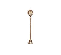 Farola clásica de aluminio con forma de globo, resistente al agua IP54, para exteriores, con bombilla E27, ideal para patios, porches, puertas, jardines y estadios. Diseño de fundición a presión.