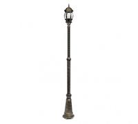 farola de jardin modelo caelum de aluminio negro ip44