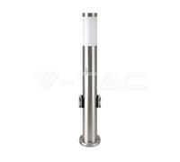 Farola E27 Con 2 Enchufe Y Sensor de Movimiento H60 IP44 V-TAC VT-838-SS6