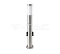 Farola E27 Con 2 Enchufe Y Sensor de Movimiento H60 IP44 V-TAC VT-838-SS6