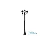 Farola exterior Auriga 3xE27 negro