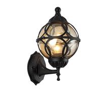 Farola Exterior de Pared para jardín, Porche, Patio, jardín, Tradicional, Invernadero, Puerta, cobertizo, Vintage, Retro, E27 (Bombilla no incluida) (38B)