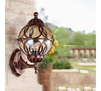 Farola Exterior de Pared para jardín, Porche, Patio, jardín, Tradicional, Invernadero, Puerta, cobertizo, Vintage, Retro, E27 (Bombilla no incluida) (38 g)