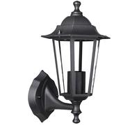 Farola jardín Krysante aluminio antracita vidrio 60W pared