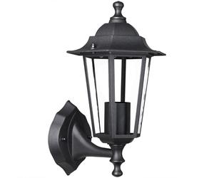 Farola jardín Krysante aluminio antracita vidrio 60W pared