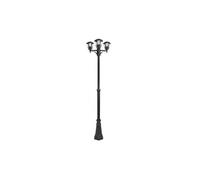 Akunadecor farola de aluminio modelo alnilan de 3 luces, color negro